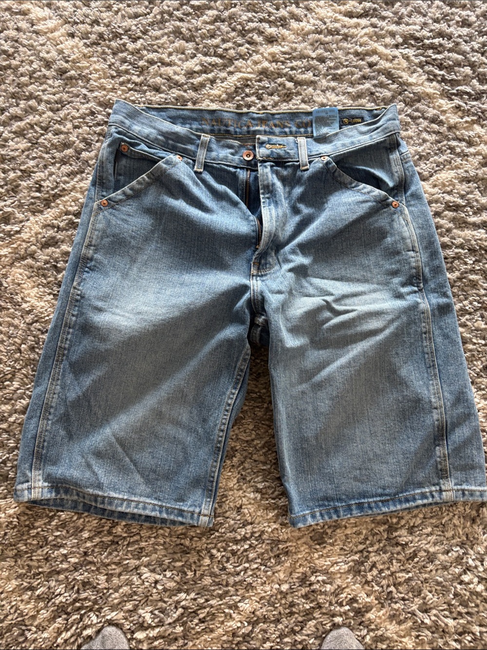 Nautica Light Blue Denim Jean Shorts